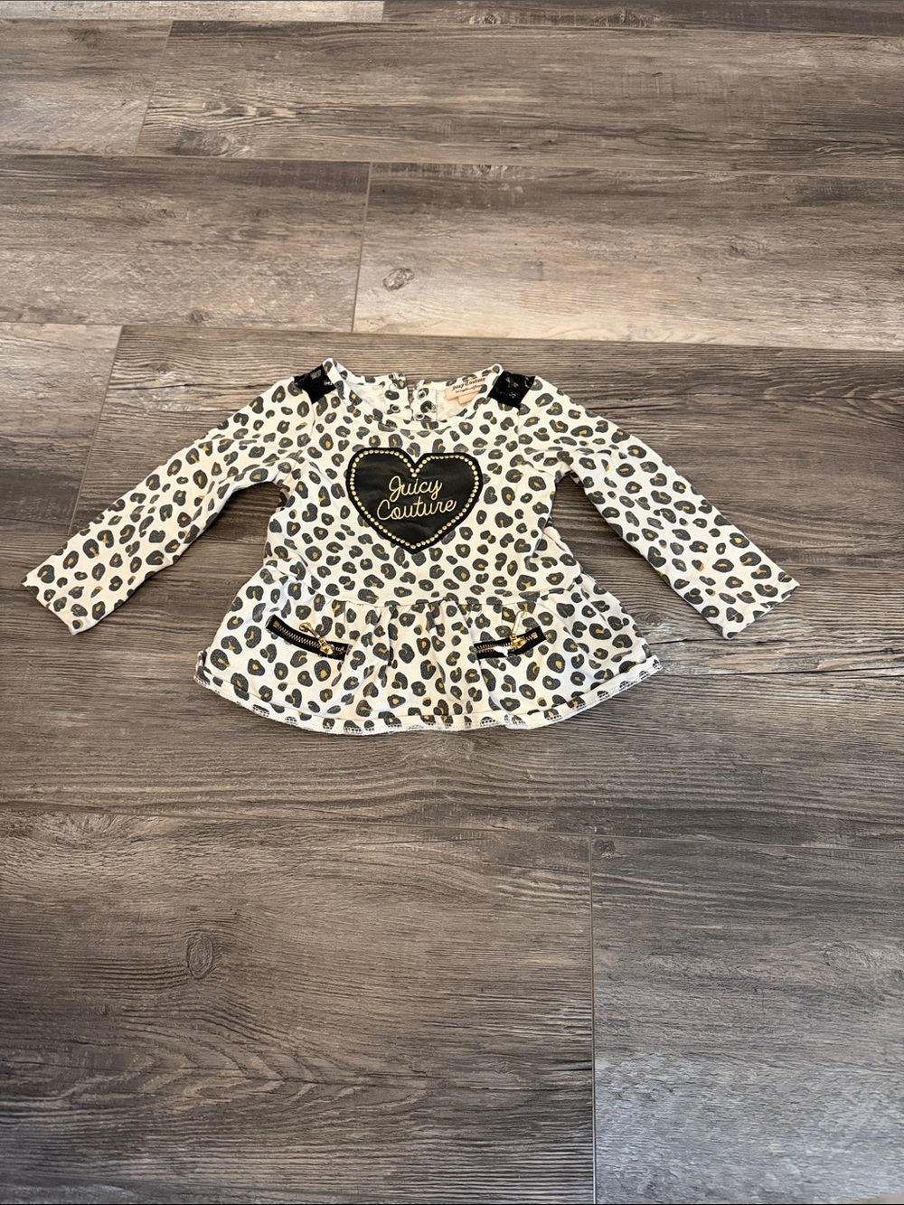 Juicy Couture Girls 24M Leopard Print Dress Like New